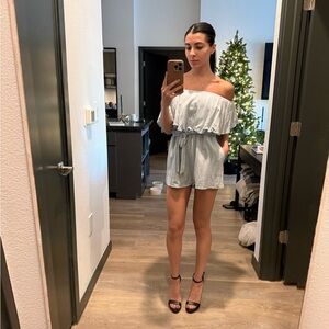 Lulu Light Blue Romper